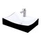 Novatto Porcelain Vessel Sink Combo with Brushed Nickel Faucet, Drain and Sealer NSFC-01134BW368SBN - alternate 1